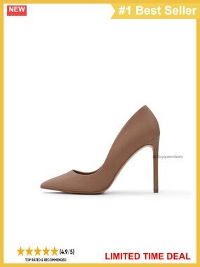 Womens Lala Stiletto Heeled Pump Pointed Toe Slip On Semi Formal Shoes